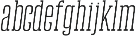 Newgate Slab Light Oblique ttf (300) Font LOWERCASE