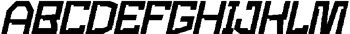 Newro Space Oblique otf (400) Font UPPERCASE