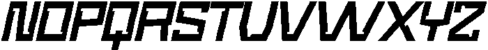 Newro Space Oblique otf (400) Font UPPERCASE