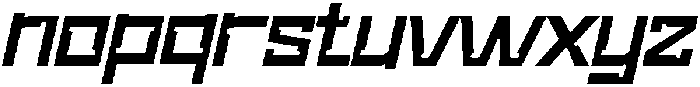 Newro Space Oblique otf (400) Font LOWERCASE