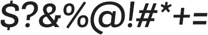 Newslab Medium Italic otf (500) Font OTHER CHARS
