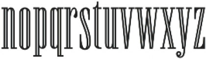 Newston Inline otf (400) Font LOWERCASE