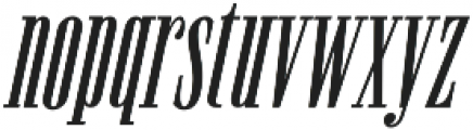 Newston Italic otf (400) Font LOWERCASE