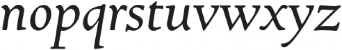 Newstyle Italic otf (400) Font LOWERCASE