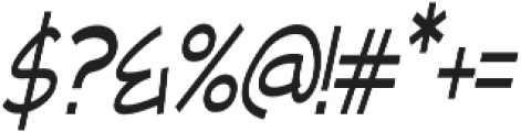 Newtopia Condensed Italic otf (400) Font OTHER CHARS