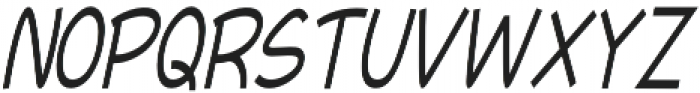 Newtopia Condensed Italic otf (400) Font UPPERCASE