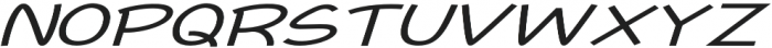 Newtopia Extra-expanded Italic otf (400) Font UPPERCASE