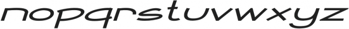 Newtopia Extra-expanded Italic otf (400) Font LOWERCASE