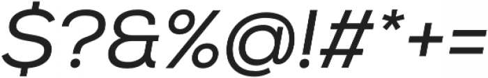 Nexa Regular Italic otf (400) Font OTHER CHARS