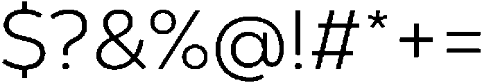 Nexa Text Light otf (300) Font OTHER CHARS
