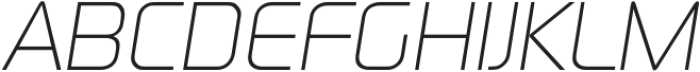 Nexatron italic light otf (300) Font UPPERCASE
