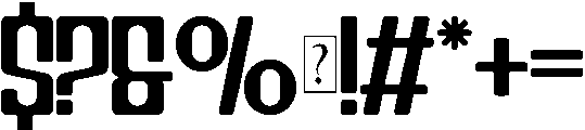 Nexcond otf (400) Font OTHER CHARS