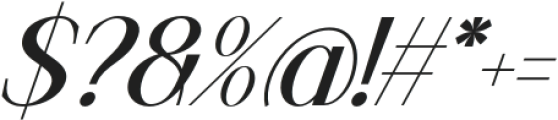 Nexila Italic otf (400) Font OTHER CHARS