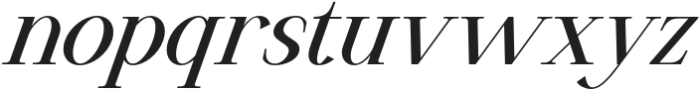 Nexila Italic otf (400) Font LOWERCASE