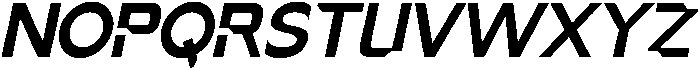 Nexium Italic otf (400) Font UPPERCASE