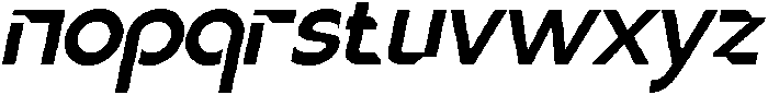 Nexium Italic otf (400) Font LOWERCASE