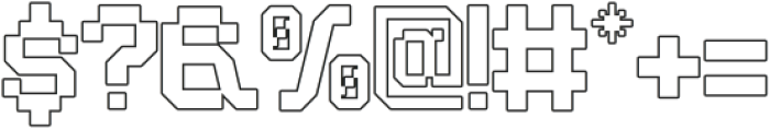 Nexmod Outline otf (400) Font OTHER CHARS