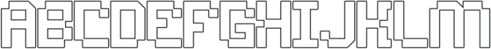 Nexmod Outline otf (400) Font UPPERCASE