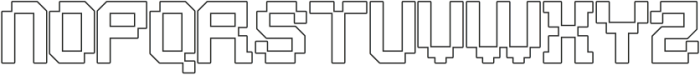 Nexmod Outline otf (400) Font UPPERCASE