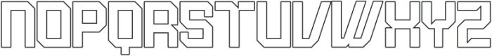 Nexmod Outline otf (400) Font LOWERCASE