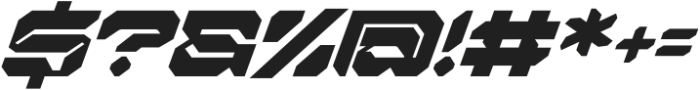 Nexokora Techno Italic otf (400) Font OTHER CHARS