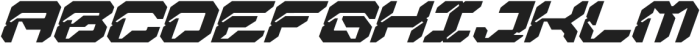 Nexokora Techno Italic otf (400) Font UPPERCASE
