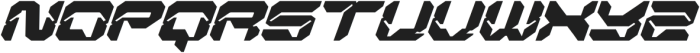 Nexokora Techno Italic otf (400) Font UPPERCASE