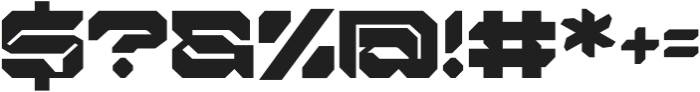 Nexokora Techno Regular otf (400) Font OTHER CHARS