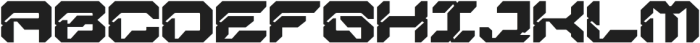 Nexokora Techno Regular otf (400) Font UPPERCASE