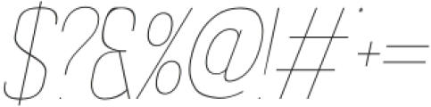 Nexora Thin Italic otf (100) Font OTHER CHARS