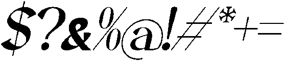 Nextre Italic otf (400) Font OTHER CHARS