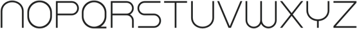 Nexume Thin otf (100) Font LOWERCASE