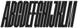Nexusbold Regular Italic otf (700) Font UPPERCASE