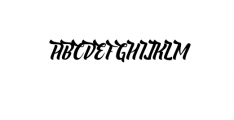 Nelda Typeface - Logo Type Font UPPERCASE