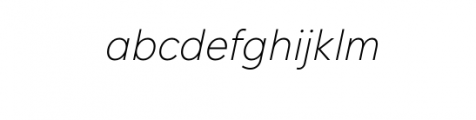 Neo Baum Thin Italic.otf Font LOWERCASE