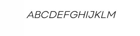 Neue Fofi-Light Italic.ttf Font UPPERCASE