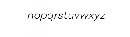 Neue Fofi-Light Italic.ttf Font LOWERCASE