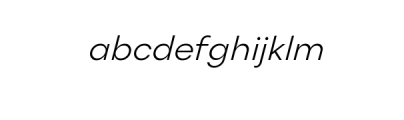 Neue Fofi Sans Typeface Font LOWERCASE