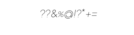 Neuron-Italic.otf Font OTHER CHARS