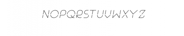 Neuron-Italic.otf Font UPPERCASE