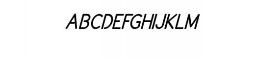 Neuron Sans Serif Bold Italic.ttf Font UPPERCASE