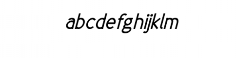 Neuron Sans Serif Bold Italic.ttf Font LOWERCASE