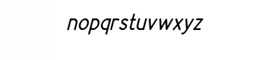 Neuron Sans Serif Bold Italic.ttf Font LOWERCASE