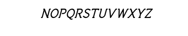 Neuron Serif Bold Italic.ttf Font UPPERCASE