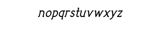 Neuron Serif Bold Italic.ttf Font LOWERCASE