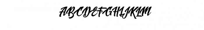 New Shine script.otf Font UPPERCASE