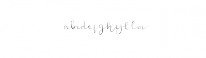 NewGLADISH-Script.otf Font LOWERCASE