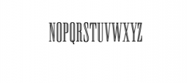 Newston Inline.otf Font UPPERCASE