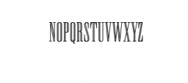 Newston Inline.ttf Font UPPERCASE