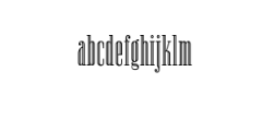 Newston Inline.ttf Font LOWERCASE